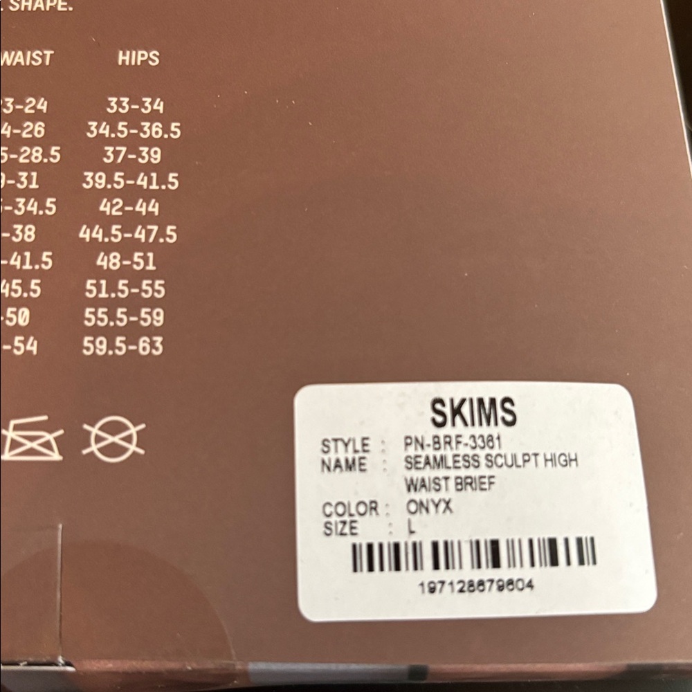 SKIMS Sculpting High Waist Brief in Onyx - Picture 2 of 4
